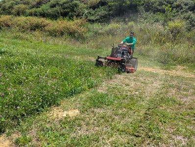Expert slope and hillside lawn mowing service in West Virginia