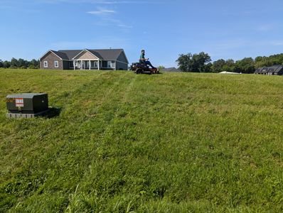 Professional steep hill lawn mowing service in Berkeley County WV